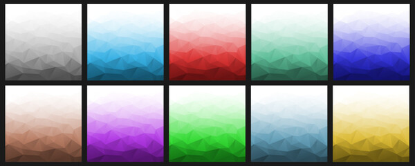 Abstract gradient geometric backgrounds. Geometric colorful layouts. Vector Illustration