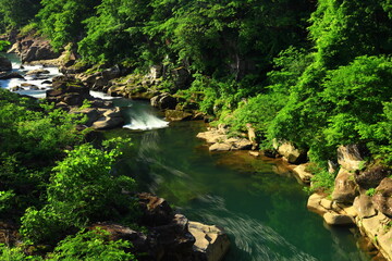 岩手県一関市　夏の厳美渓