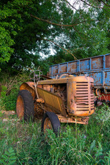 old abandoned tractor