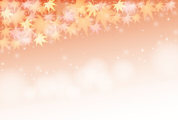 フレーム素材　鮮かで綺麗な秋の紅葉