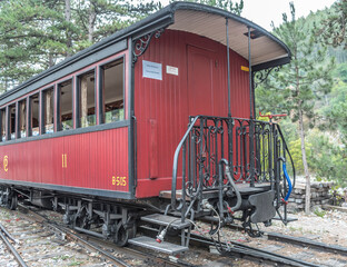 Fototapeta na wymiar car of old steam train