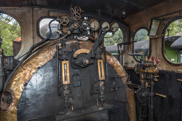 Plakat boiler of old locomotive