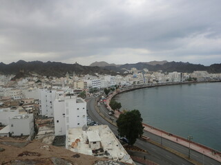 Fototapeta na wymiar Ocean view of Muscat