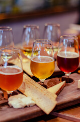 wine and cheese cider beer tasting paddle