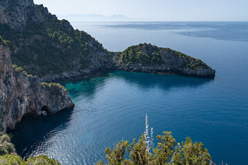 A scenic bay at Cilento National Park near Marina di Camerota, Campania, Italy