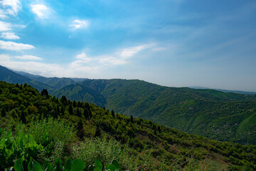 landscape of the mountains