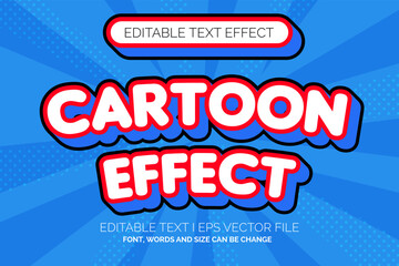simple cartoon style Text Effect