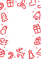 Christmas pattern background for graphic design.A-size vertical frame.