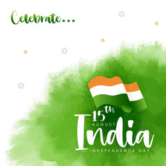 Celebrating India Independence Day Illustration 