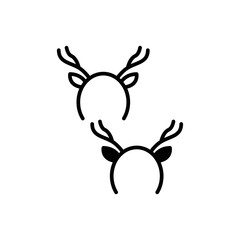 Headband Icon Sign Vector Isolated on White Artboard