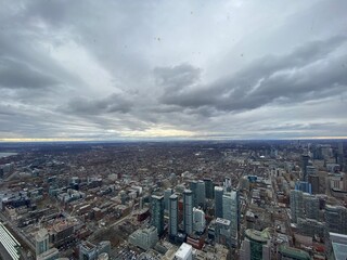 Obraz premium Aerial view of Toronto from above