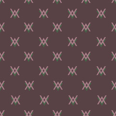 Modern check mark masculine seamless geometric motif pattern, fabric design manly background. Simplicity concept, small patch print block apparel textile, ladies dress, man scarf, shirt, fashion garme