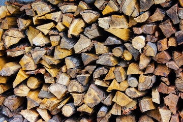 Stock of firewood for the winter
