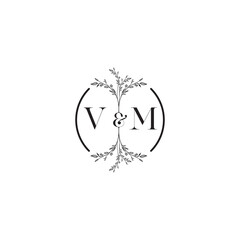 VM vector initial wedding logo symbol which is good for digital branding or print