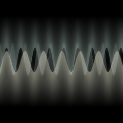 Illustration of multiple waves oscillating or overlapping by many small Digital vertical lines
