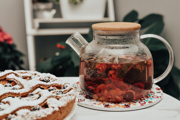 cup of tea and cookies