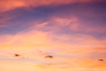 Dramatic sky durin sunset