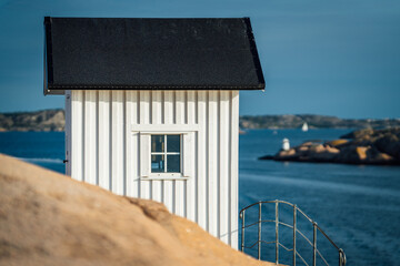 Old lighthouse in Lysekil on the Swedish west coast.