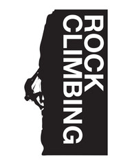 Rock climbing logo vector 