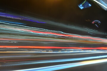 Long exposure of slow shutter speed