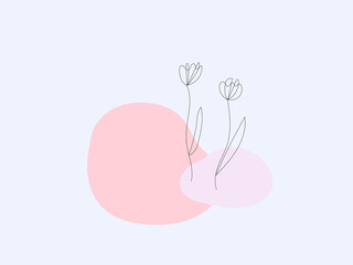 チューリップのイラスト