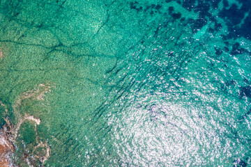 Obraz premium Blue sea for background texture