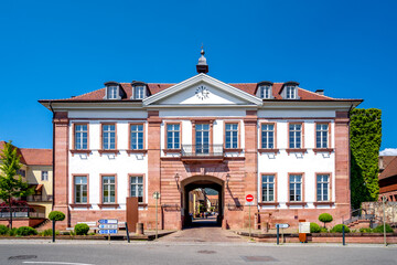 Fototapeta na wymiar Rathaus von Riquewihr, Elsass, Frankreich 