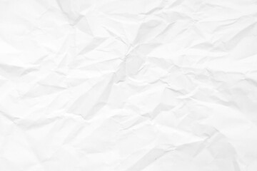 Grunge wrinkled white color paper textured background