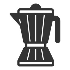 Ground coffee maker - icon, illustration on white background, glyph style