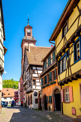 Kirche von Riquewihr, Elsass, Frankreich 