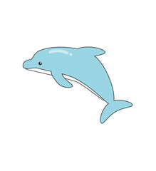 イルカのイラストです。