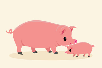 Cute animals in ranch, Placards and banner in farms Design for banner, layout, annual report, web, flyer, brochure, ad.