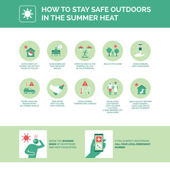 How to stay safe outdoors in the summer heat