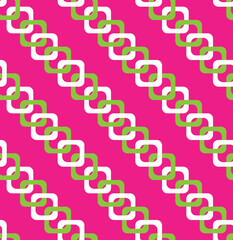 Abstract Square Chains Diagonal Lines Seamless Pattern Trendy Fashion Colors Simple Elegant Concept Perfect for Allover Fabric Print or Wrapping Paper