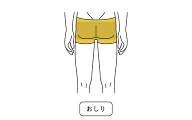 メンズ脱毛の脱毛箇所、お尻