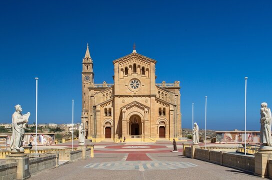 The Basilica of the National Shrine of the Blessed Virgin of Ta' Pinu at Gharb in Gozo, Republic of Malta