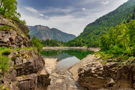 Antrona Lake, Antrona Valley, Verbano Cusio Ossola district, Piedmont, Italy