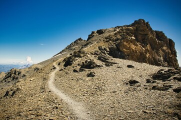 hike to the gemsfairenstock above urnerboden in the canton of uri. Nice hike in summer. wanderlust. High quality photo