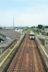 Obraz premium 参宮線の線路（田丸駅）