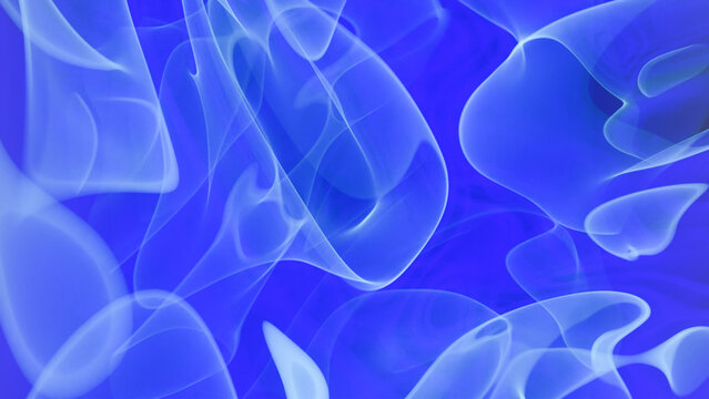 blue abstract liquid design organic shapes 3d illustration 