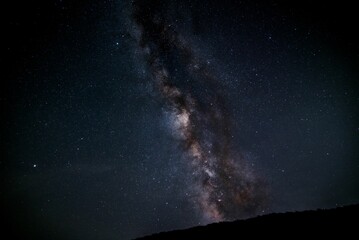 Beautiful shot of the milky way in the night sky