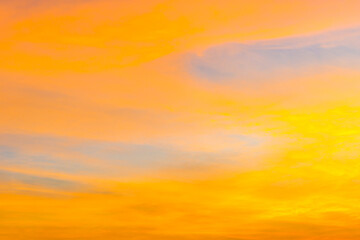 Sunset sky and sunset clouds for sunset nature background