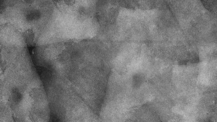 Monochrome black and white ink effect watercolor. Abstract grunge grey shades watercolor background. Smeared gray aquarelle painted paper textured. Silver ink and watercolor textures on white paper.