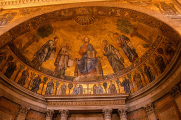 Mosaico en la Basílica de San Pablo de Extramuros, Roma