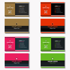 Minimalist Corporate Business Card Design Template