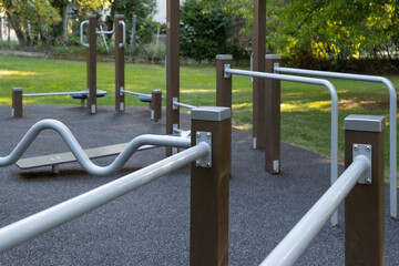 playground,horizontal slide, monkey bars, balancer, climbing frame