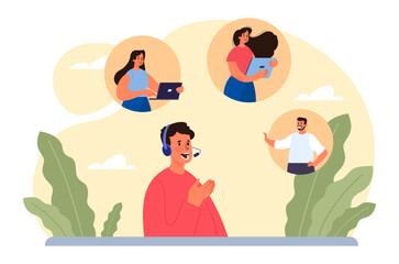 Management concept. Successful business project planning, development