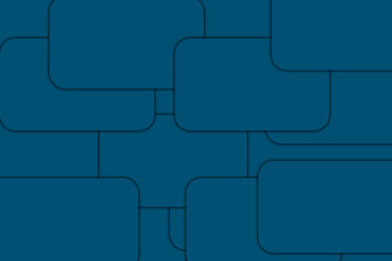 abstract blue rectangle shapes, business card design