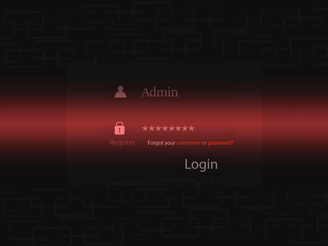 Login page to unlock a password to hack information for the website. digital crime prevention by anonymous hackers. Cyber crime personal secure concept with login icon