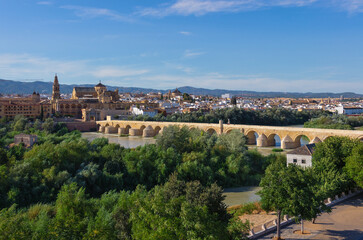 Fototapeta na wymiar Roman Bridge at Córdoba, Spain